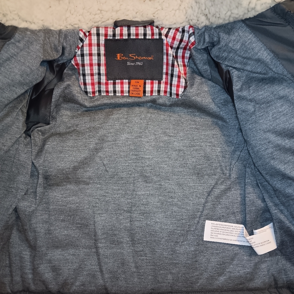 Ben Sherman NWT Infant Hooded Puffer Jacket Sz 12M - Picture 4 of 5